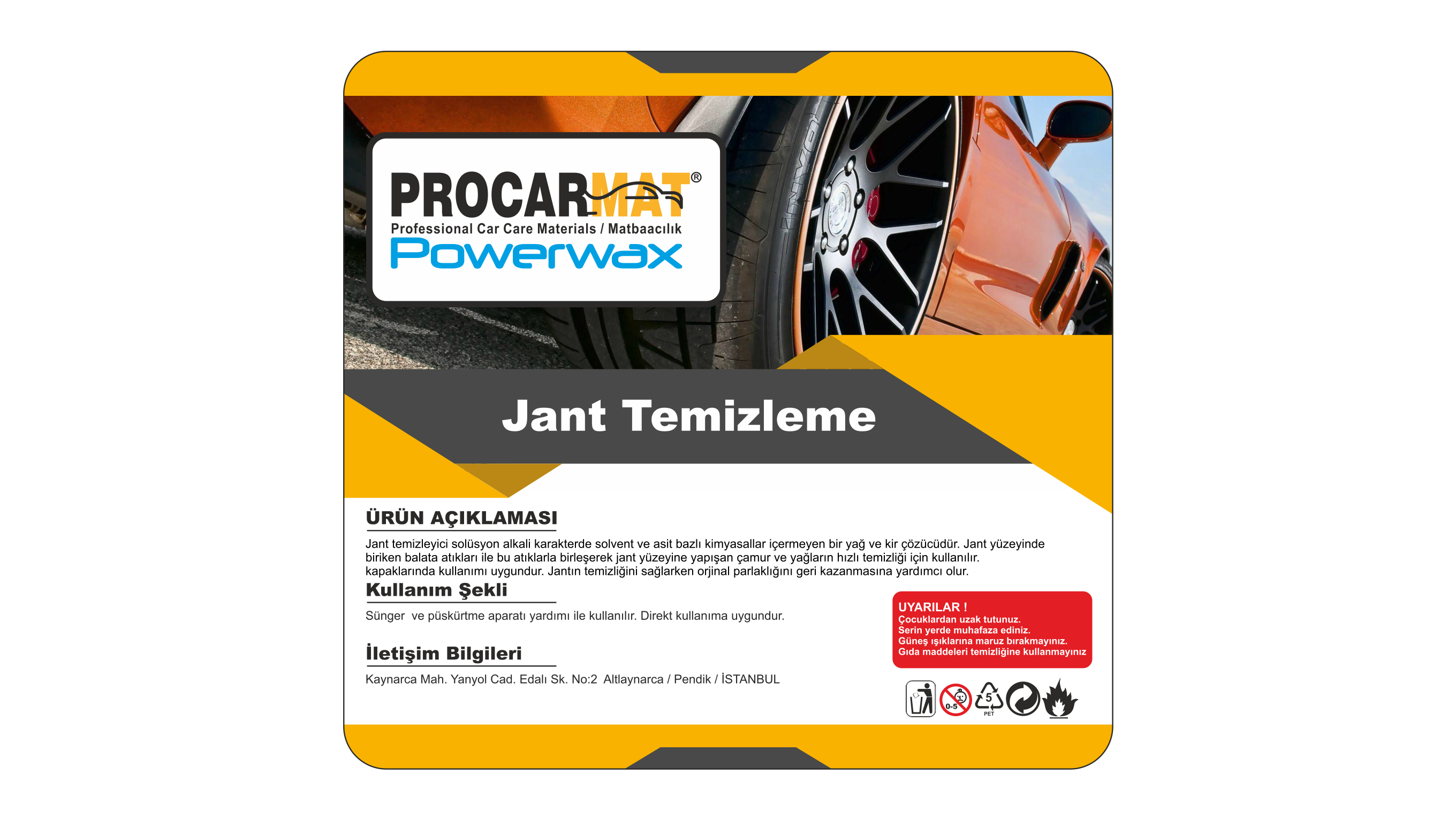 PROFESYONEL JANT TEMİZLEME SIVISI